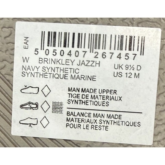 Clarks Women's Brinkley Jazz Flip Flops Cloudsteppers Size 12 Navy Blue New - Picture 10 of 11